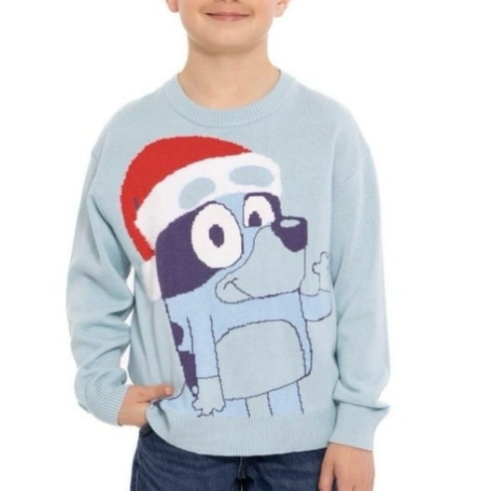 Bluey Pullover Sweater Blue Youth Kids Size 6/7